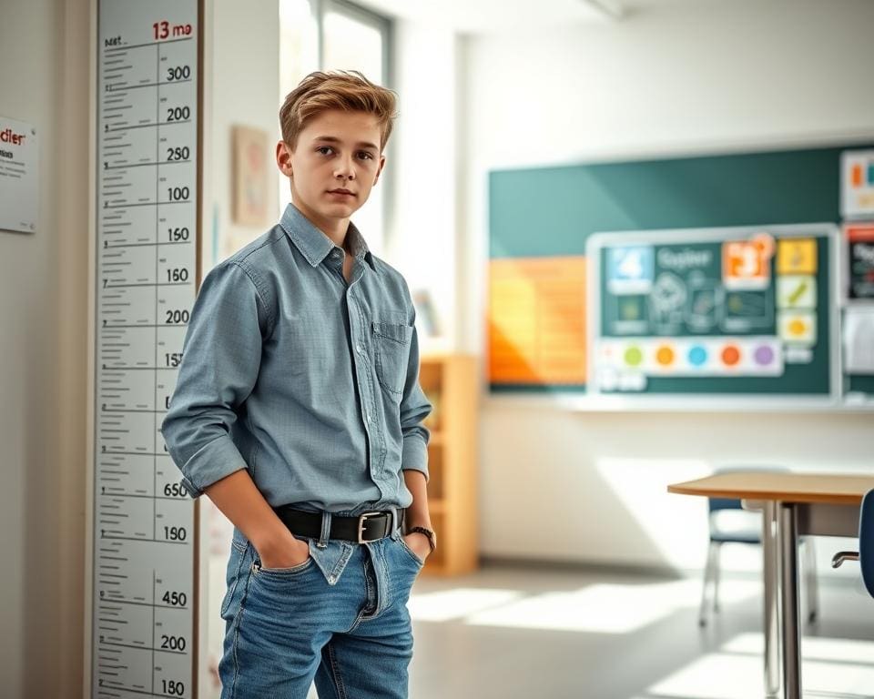 Was ist die Durchschnittsgröße eines 13-Jährigen?