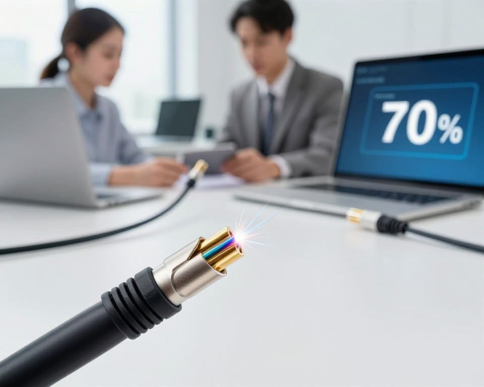 Glasfaser oder Kabelinternet